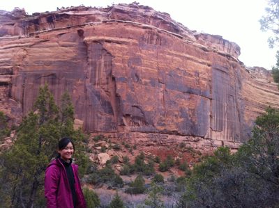 Hiking in Ute canyon.