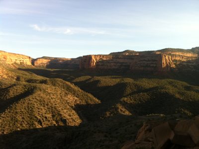 Sunset over Colorado National Monument Sunday night....