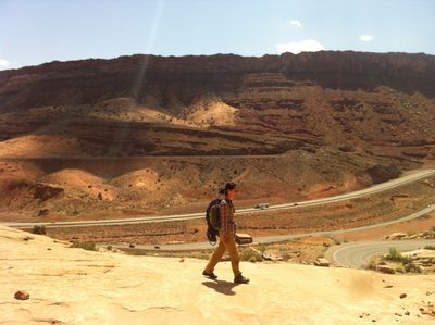 After lunch, Monica and I drove back to the hairpin...