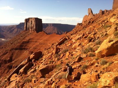 Steep trail!