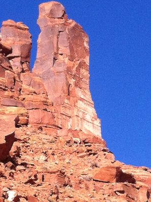 Better view of where we climbed... you can kind of see a...