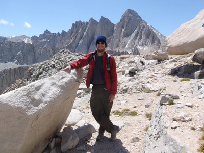 Joel, with Whitney, the Needles and Muir in the...