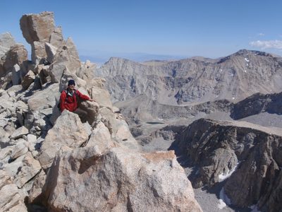 Joel, on the East Ridge of Mt. Russell.