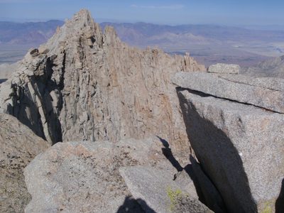 The East Ridge of Russell: we just climbed from...
