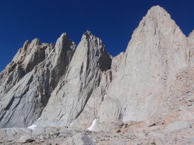 Taken as we approached the base of our climb.  Whitney...