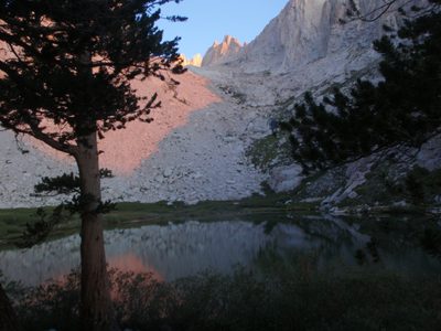 Mirror Lake.  Catching the brightest sunshine in the...