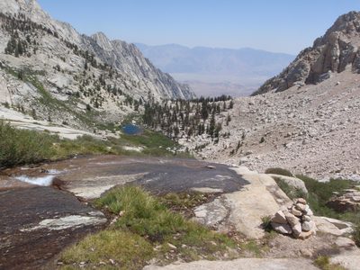 Looking back down at Owen's Valley from about 10,500...