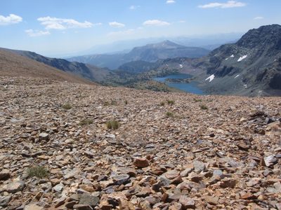 My lunch spot.  From the summit of Koip Pass I could...