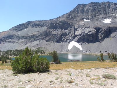 Parker Lake from the trail.