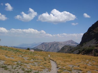 The trail ahead: next pass would be Gem Pass, eventually...