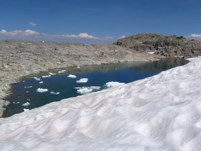 So remember that little lake and glacier with the...