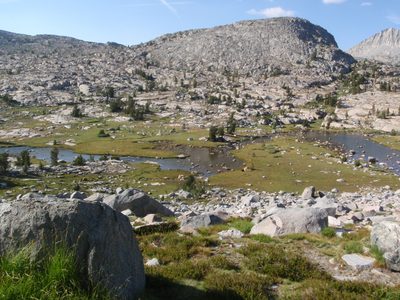 Where's Waldo backpacking edition:  a few backpackers...