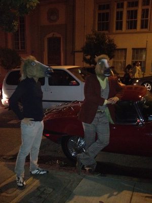 John and Jasper walking over to Fair Oaks ave to see all...
