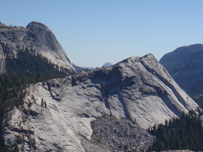 Mariolumne Dome, Lamb Dome, and in between them in the...
