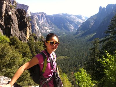 The epic approach did have a nice view. Note Yosemite...