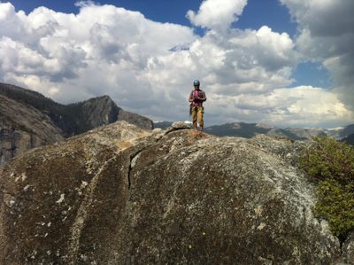 Monica on the summit.