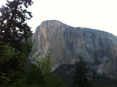 El Cap at sunset.