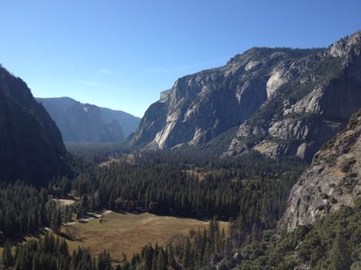 View from Pitch 3 on Super Slide. Not a bad backdrop for...
