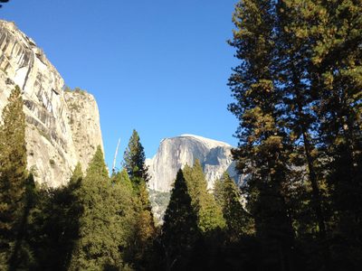 Half Dome, on the walk from the climb back to our campsite.