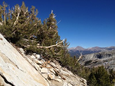 The base of the climb.