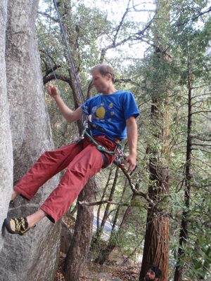 Rats. The crux involved finger locks and a strenuous and...