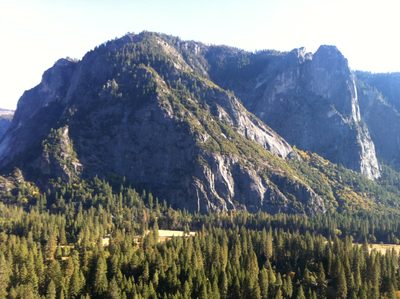 View of Sentinel Rock from the top of Five Open Books.