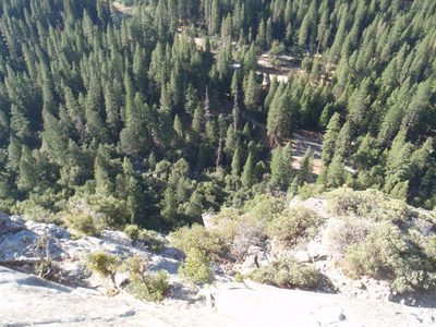 Looking down from the start of pitch 5.