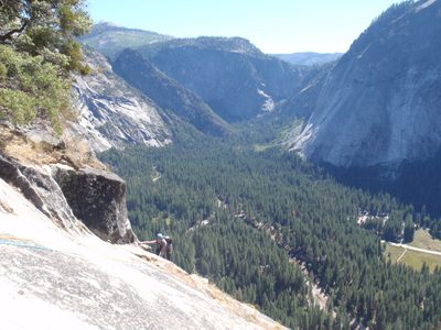 After this point the climbing eased up considerably as...