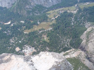 Yikes, that's pretty steep. Lower Yosemite Falls / Creek...
