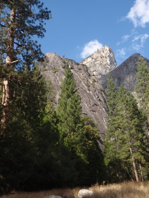 View of our climb from back at the bottom.
