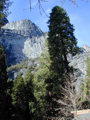 Glacier Point viewed from Curry Village.