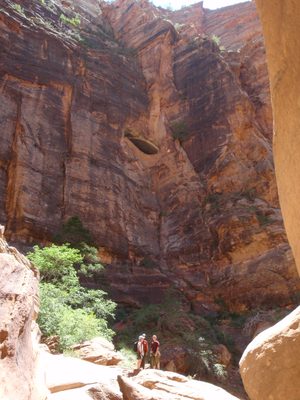 One more shot: notice the hole cut in the cliff above. ...