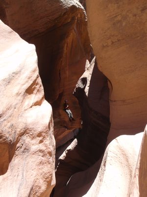Joel, still on rappel.