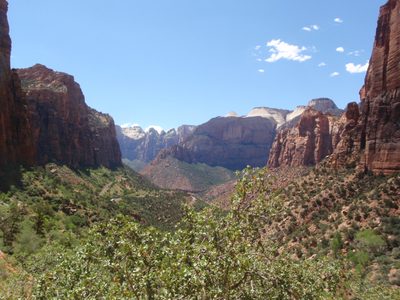 The greater Pine Creek Canyon as it drains into the Virgin River.