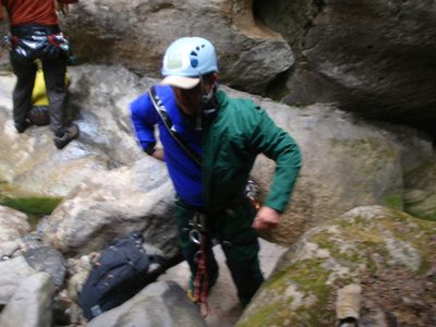 Mike dons his coveralls on top of his dry suit.  This...