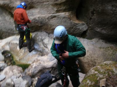 Mike puts on his coveralls.  Kolob Creek is fed from...