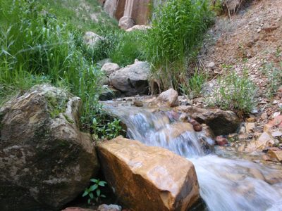 What water did reach the bottom flowed out in a pleasant...
