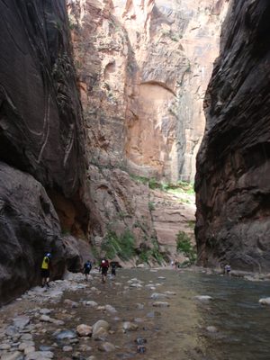Joel, Mike and Andy, continuing to march downstream.