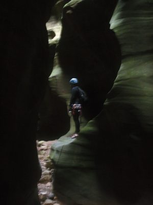 Mike, stopping for a moment to look around.