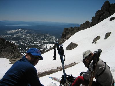 John, Niels, and some ski poles.