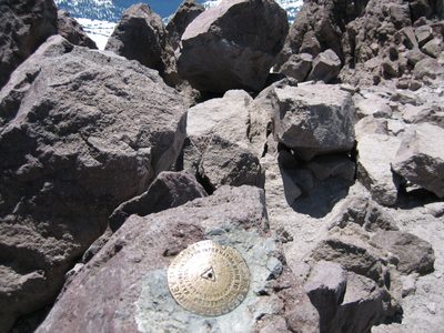 The benchmark at the top.  Do not tamper with it.  Elev:...