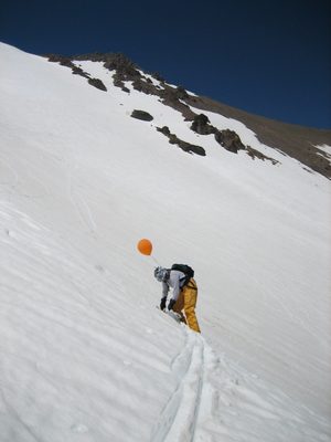 Pausing to take of the board for easier traversing... A...