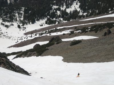 Finishing the run.