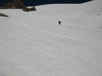 Coming over a small ridge.
