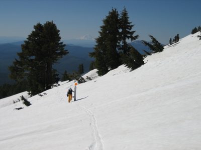 Booting over the pass.