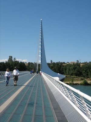 The Sundial Bridge in Redding, CA.