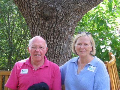 Enjoying the shade at Lady Bird Johnson's Wild Flower Garden
