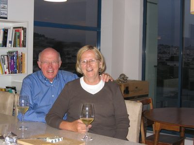 Couple eager customers await the dinner.