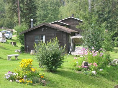 Our cabin on the Deines Ranch 100 miles west of Edmonton...