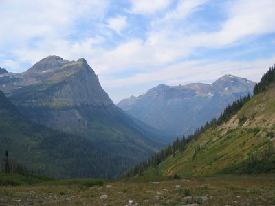 Impossible to catch the grandeur of the mountains in Glacier.